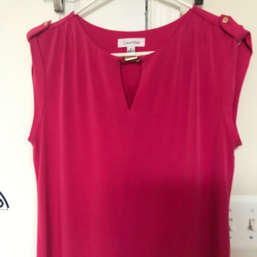 Ck hot pink blouse